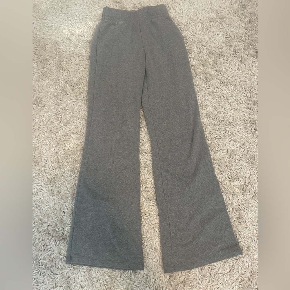 Grey flare sweatpants
